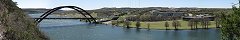 Bridge over Colorado River near Austin (Texas, USA)