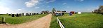 The venue at an endurance horse riding event (near Belvoir, England)