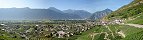 The village of Branson, Fully township (Canton of Valais, Switzerland)