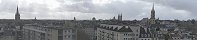 The Center of Caen from Castle Ramparts (Calvados, France)