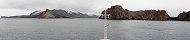 Entrance to the Deception Island caldera (South Shetlands, Antarctica)