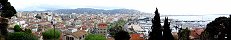 Cannes City and Marina from Castre Castle (South of France)