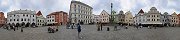 Market Place in Cesky Krumlov (Czech Republic)