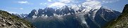 Mont Blanc range from Le Brvent (Haute-Savoie, France)