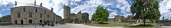 The Courtyard of Bricquebec-en-Cotentin Castle (Manche, France)