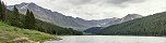 Clinton Gulch Dam Reservoir and Wheeler Mountain (Summit County, Colorado, USA)