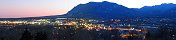 Cheyenne Mountain and Norad from Colorado Springs (Colorado, USA)