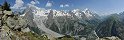 Courmayeur from Mont Chetif (Mont Blanc Range, Italy)