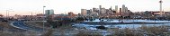 Denver Skyline from West of I-25 (Colorado, USA)