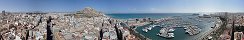 Alicante from El Mirador restaurant (Valencia, Spain)