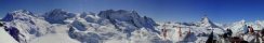 View from Gornergrat (Zermatt area, Switzerland)