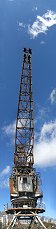 Old Crane in Caen-Ouistreham Harbor (Calvados, France)