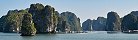 Floating village in Ha Long Bay near Cat Ba (Vit Nam)