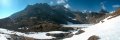 Lake and cabin of Louvie above Fionnay (Canton of Valais, Switzerland)