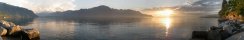 On the shore of Lake Geneva in Montreux (Canton of Vaud, Switzerland)