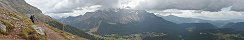 Walking trail between Paolina and Klner Cabins (Dolomites, Belluno, Italy)