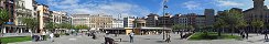 Castillo Square in Pamplona (Navarre, Spain)