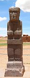 Ponce Stela Statue in Kalasasaya Temple (Tiahuanaco, Bolivia)