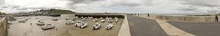 Port-en-Bessin-Huppain Outer Harbor at Low Tide (Calvados, France)