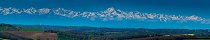 Pyrenees Mountains from Mongausy (Gers, France)