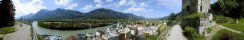 View from Rattenberg Castle (Inn valley, Tyrol, Austria)