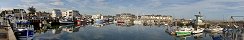 Reflections by Calm Sea on the Harbor (Grandcamp-Maisy, Calvados, France)