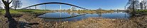 Highway Bridge over River Ruhr near Dsseldorf (Germany)