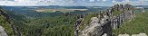 Schrammsteine in Elbe Sandstone Mountains (Germany)