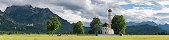 Neuschwanstein Castle and St. Coloman Church (Germany)