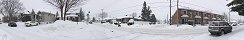 Snow Storm in a Residential Area (Laval, Qubec, Canada)